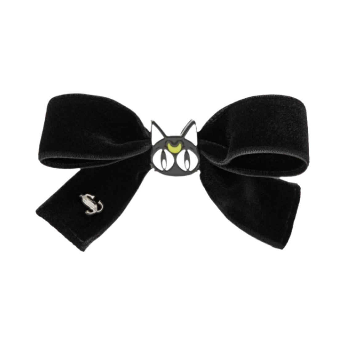 SMHAIRSLIDEOBC Jimmy Choo x Pretty Guardian Sailor Moon Luna Hair Slide Black