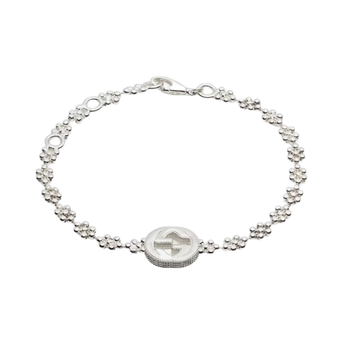 구찌 인터로킹 G 브레이슬릿 실버 실버(Gucci Interlocking G Bracelet In Silver Silver)