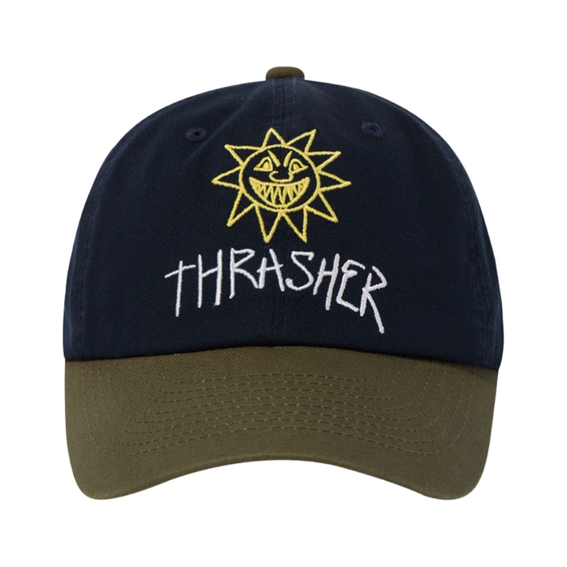 TR2403CA04NA THRASHER Sketch Logo Two Tone Ball Cap Navy