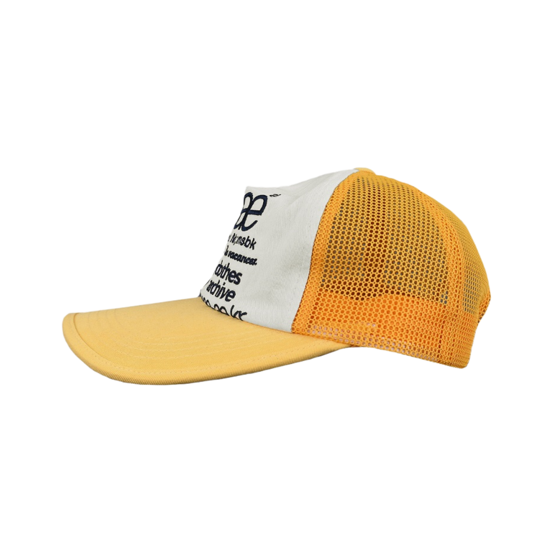 에이이에이이 웹 로고 메쉬 캡 옐로우 네이비(Aeae Web Logo Mesh Cap Yellow Navy) - 2