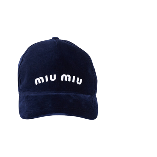 (W) Miu Miu Terry Baseball Cap Navy
