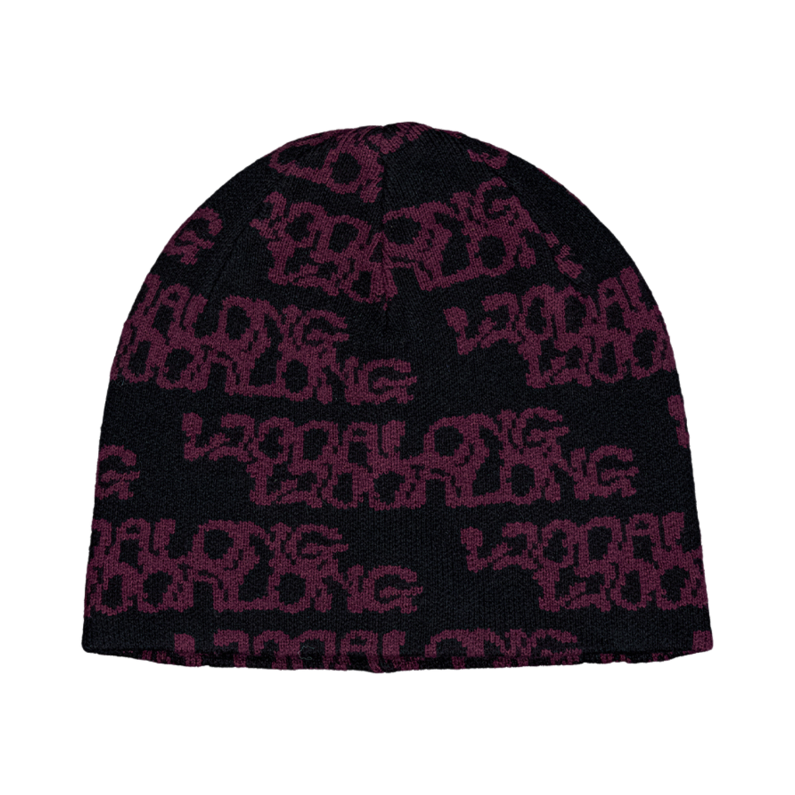 WL244KHA03UBLK MELLOW Lettering Pattern Beanie Black