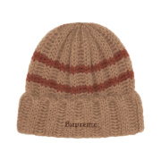 Supreme Brushed Stripe Beanie Camel - 24FW