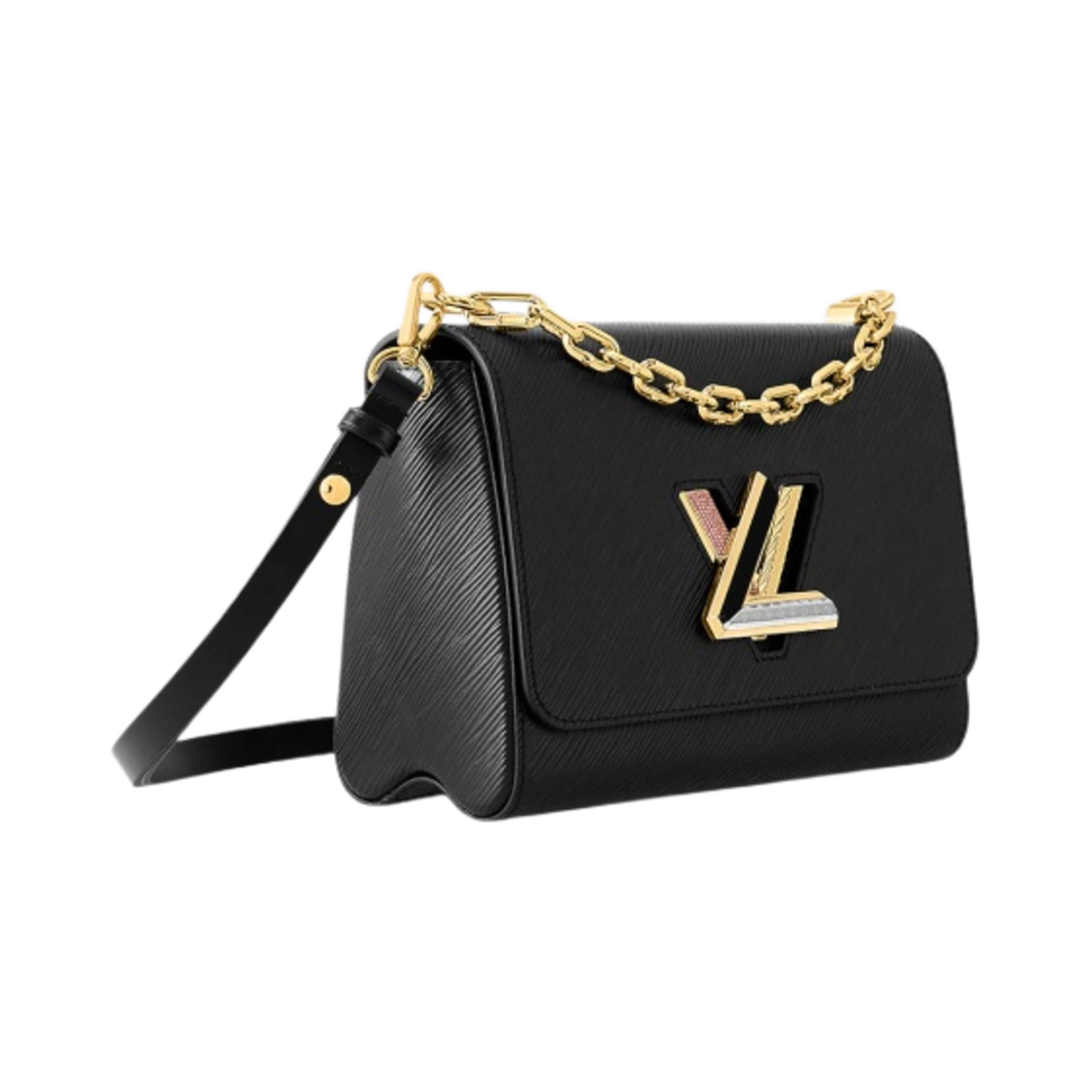 루이비통 트위스트 MM 스마트 스트랩 체인 NL 블랙(Louis Vuitton Twist MM Smart Strap Chain NL Black) - 2