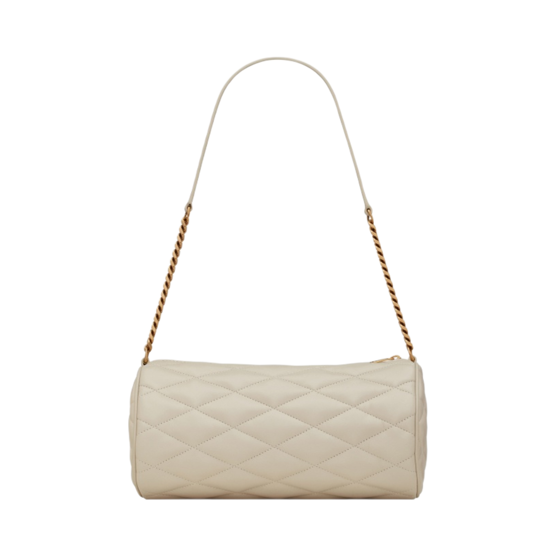 생로랑 퀼티드 램스킨 세이드 스몰 튜브백 블랑 빈티지(Saint Laurent Sade Small Tube Bag in Quilted Lambskin Blanc Vintage) - 3