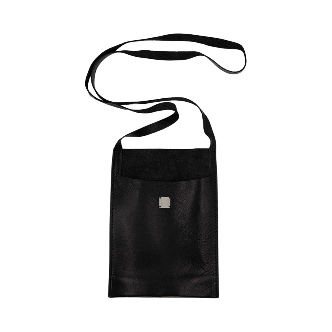 구이디 소프트 홀스 풀 그레인 레더 크로스바디백 블랙(Guidi Soft Horse Full Grain Leather Crossbody Bag Black)