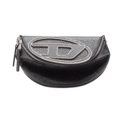 Diesel 1DR Crossbody Bag in Bubble Leather Black