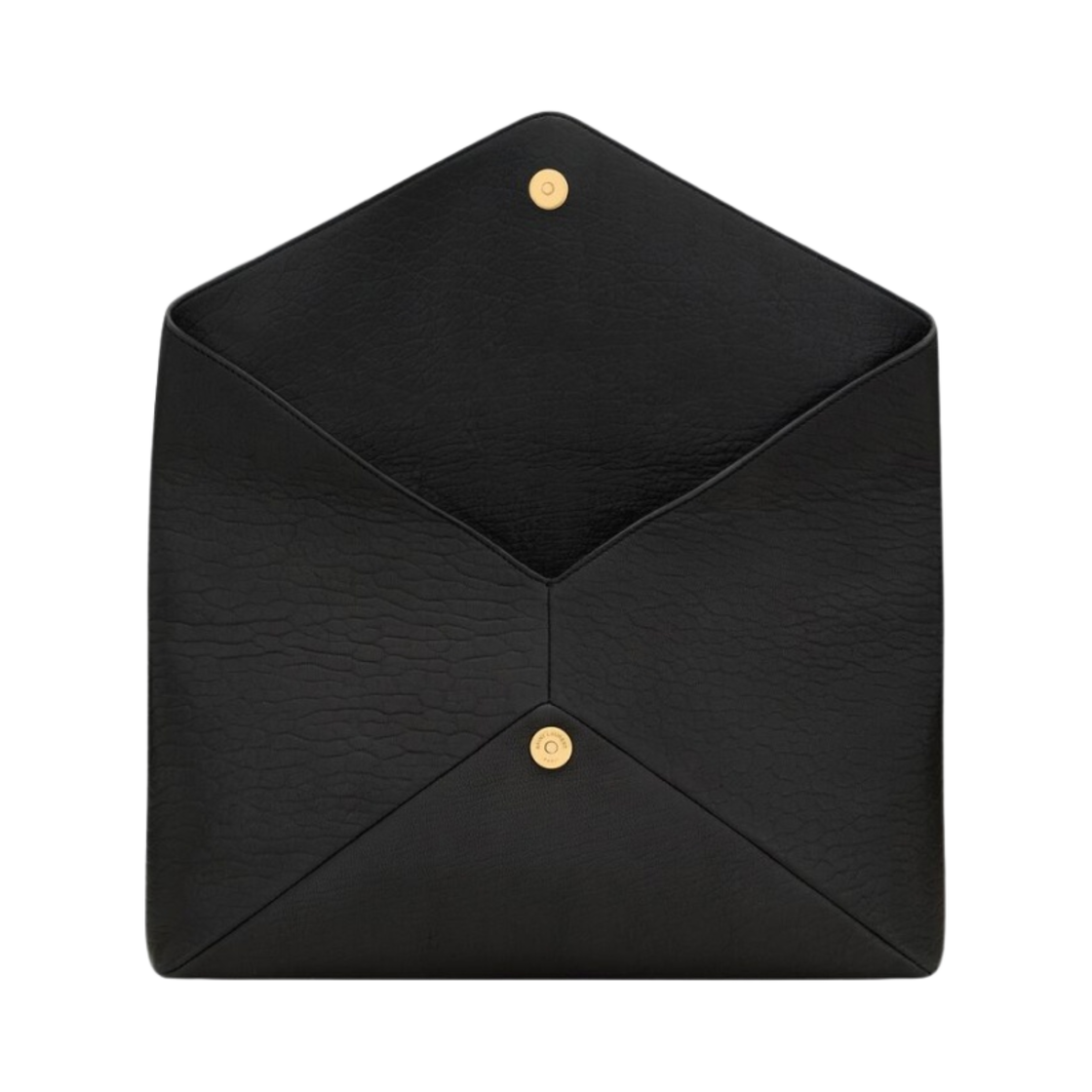 생로랑 램스킨 카산드라 라지 엔벨로프 파우치 블랙(Saint Laurent Cassandre Large Envelope Pouch in Lambskin Black) - 4