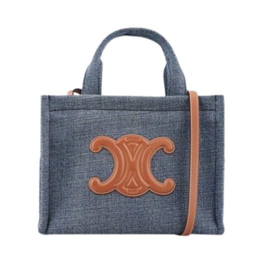 Celine Small Cabas Tote Bag Denim Blue