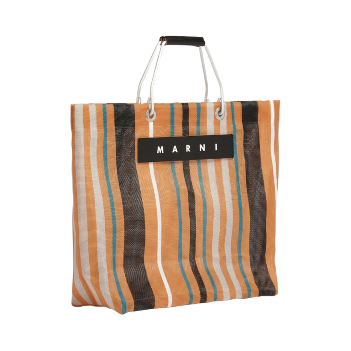 마르니 마켓 스트라이프 백 비터 오렌지(Marni Market Stripe Bag Bitter Orange) - 2