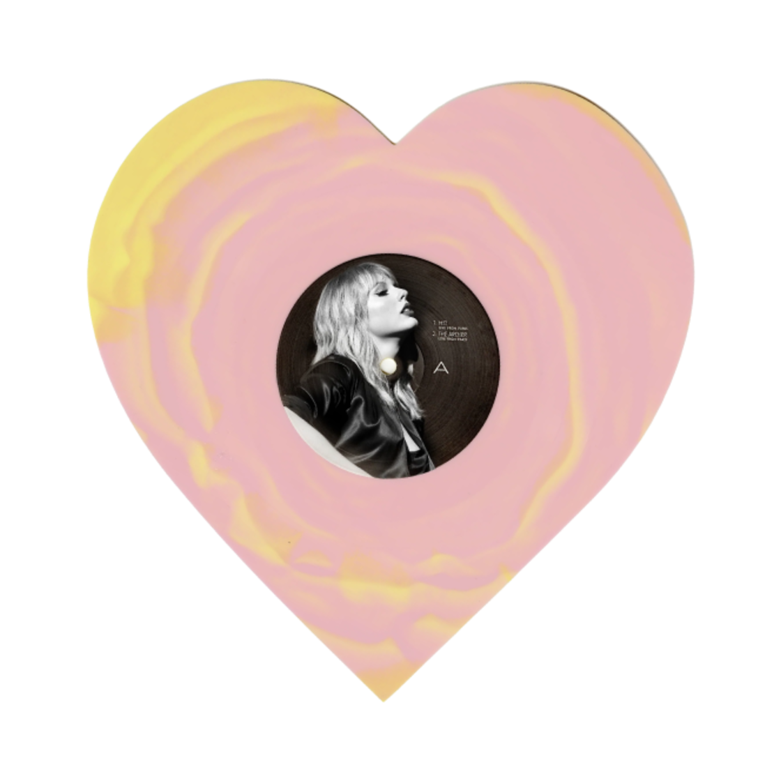 테일러 스위프트 러버 라이브 프롬 파리 하트 쉐입 바이닐 핑크 옐로우 블루 (2LP)(Taylor Swift Lover Live From Paris Heart Shaped Vinyl Pink Yellow Blue (2LP)) - 2