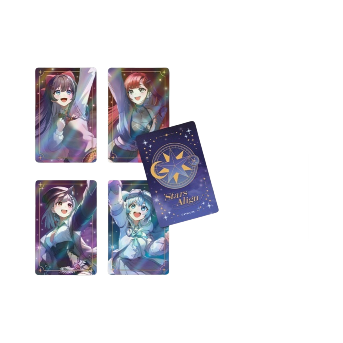 스텔라이브 홀로그램 포토 카드 (4개 세트)(Stellive Hologram Photo Card (Set of 4)) - 1