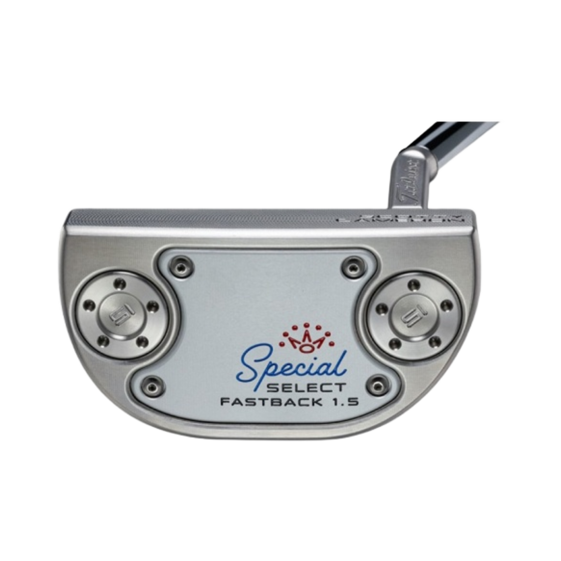 타이틀리스트 스카티 카메론 스페셜 셀렉트 패스트백 1.5 모토 블루 마타도르 그립 정크 야드 도그 네온 프리스타일 미드 말렛 헤드커버 퍼터 34.5인치 블루 블랙 실버(Titleist Scotty Cameron Special Select Fastback 1.5 Moto Blue Matador Grip Junk Yard Dog Neon Freestyle Mid-Mallet Headcover Putter 34.5-Inch Blue Black Silver) - 3