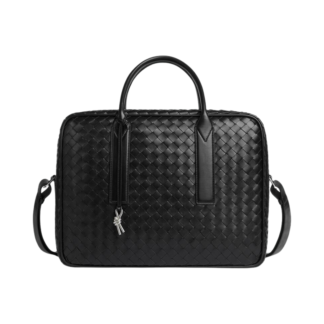 766372V2HL18803 Bottega Veneta Getaway Medium Weekender Black