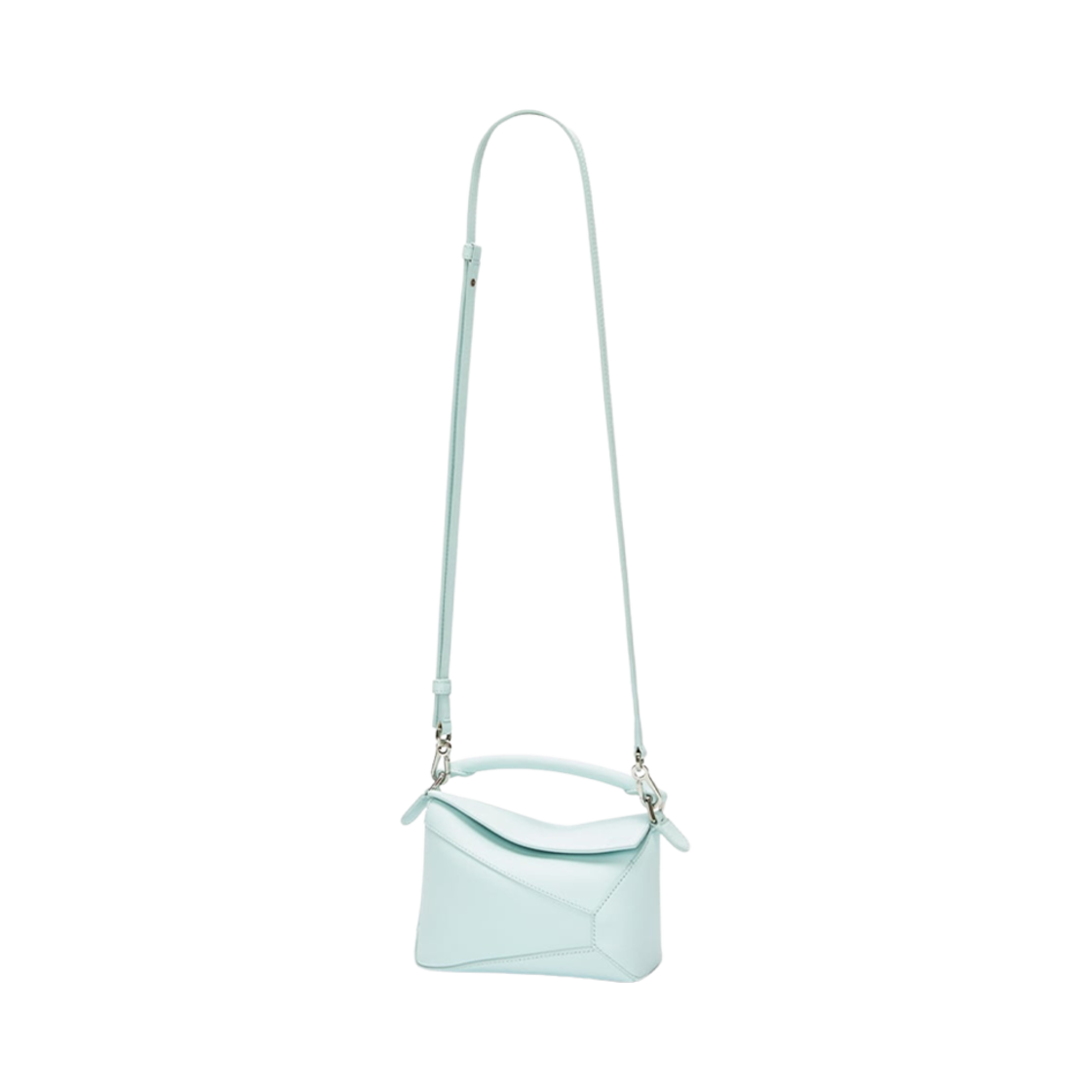 로에베 미니 퍼즐 백 인 클래식 카프스킨 블루 아이스버그(Loewe Mini Puzzle Bag In Classic Calfskin Blue Iceberg) - 4