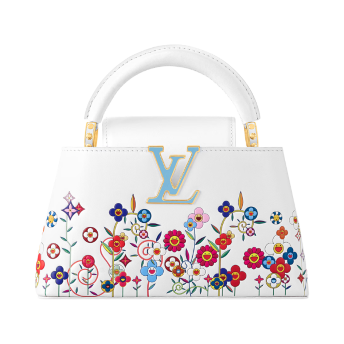 루이비통 x 무라카미 타카시 카퓌신 이스트 웨스트 미니 화이트(Louis Vuitton x Murakami Takashi Capucines East West Mini White)
