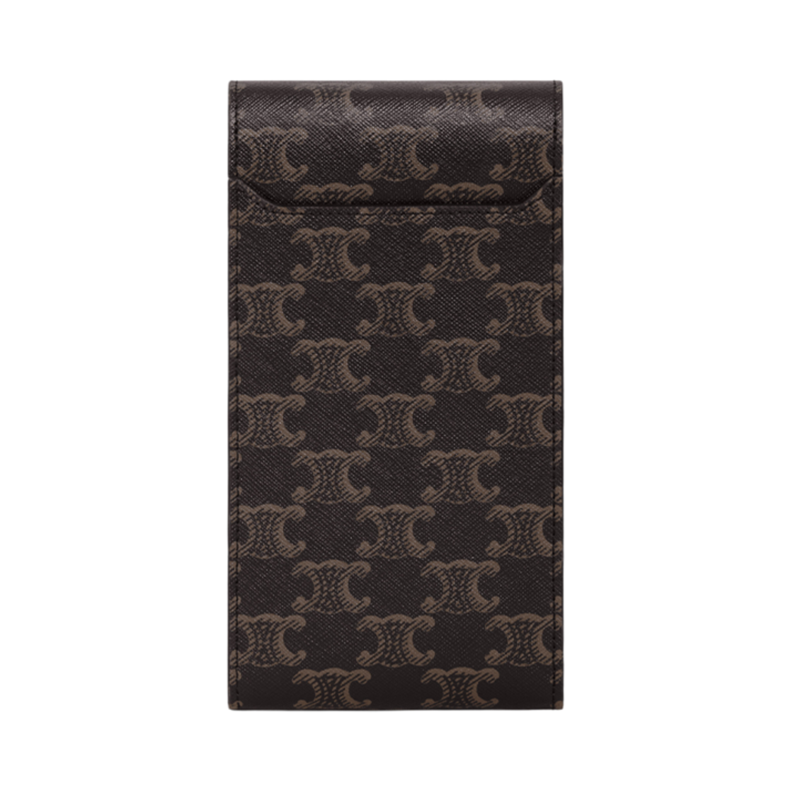 셀린느 트리옹프 폰 파우치 트리옹프 캔버스 탄(Celine Triomphe Phone Pouch in Triomphe Canvas Tan) - 3