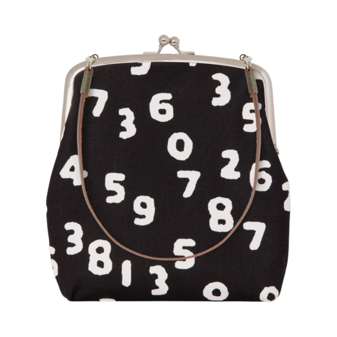 소우소우 캔버스 소프트 가마구치 백 라지 블랙(Sou Sou Canvas Soft Gamaguchi Bag Large Black)