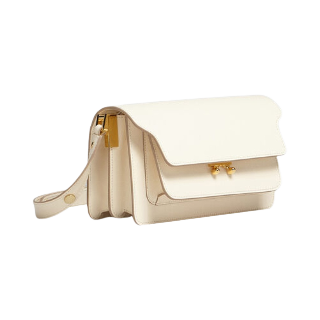 마르니 사피아노 레더 이스트 웨스트 트렁크백 토크(Marni Saffiano Leather East West Trunk Bag Talc) - 2