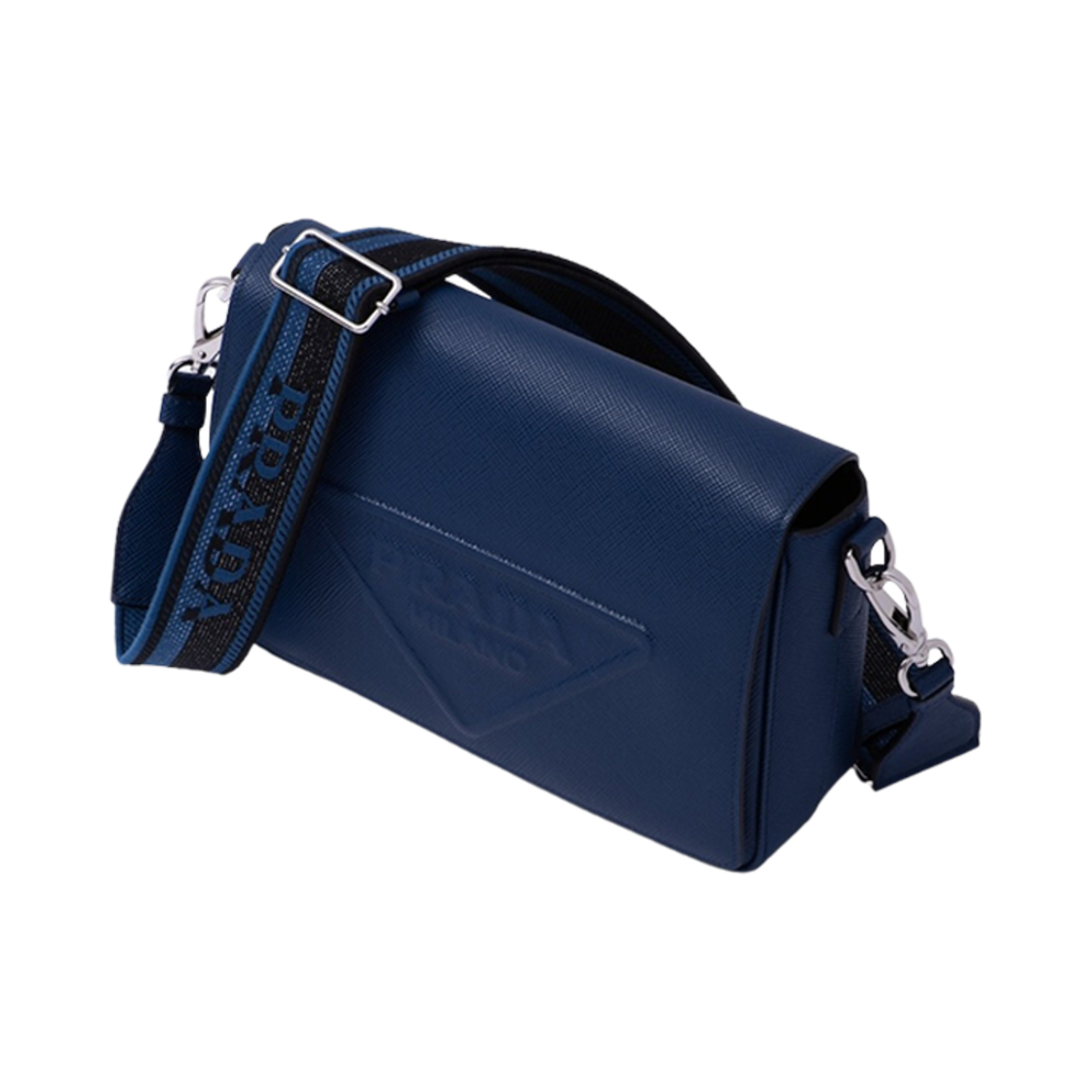 프라다 사피아노 레더 숄더백 블루에뜨(Prada Saffiano Leather Shoulder Bag Bluette) - 2
