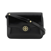 Tory Burch Robinson Spazzolato Convertible Shoulder Bag Black