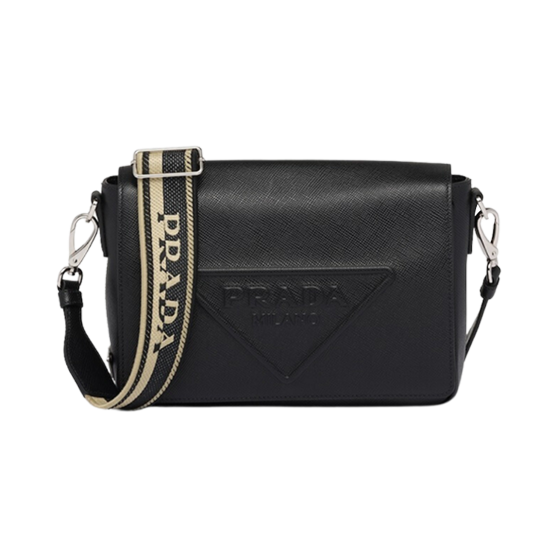 프라다 사피아노 레더 숄더백 블랙(Prada Saffiano Leather Shoulder Bag Black) - 1