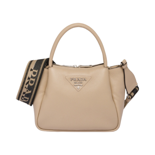 Prada Small Leather Handbag Sand
