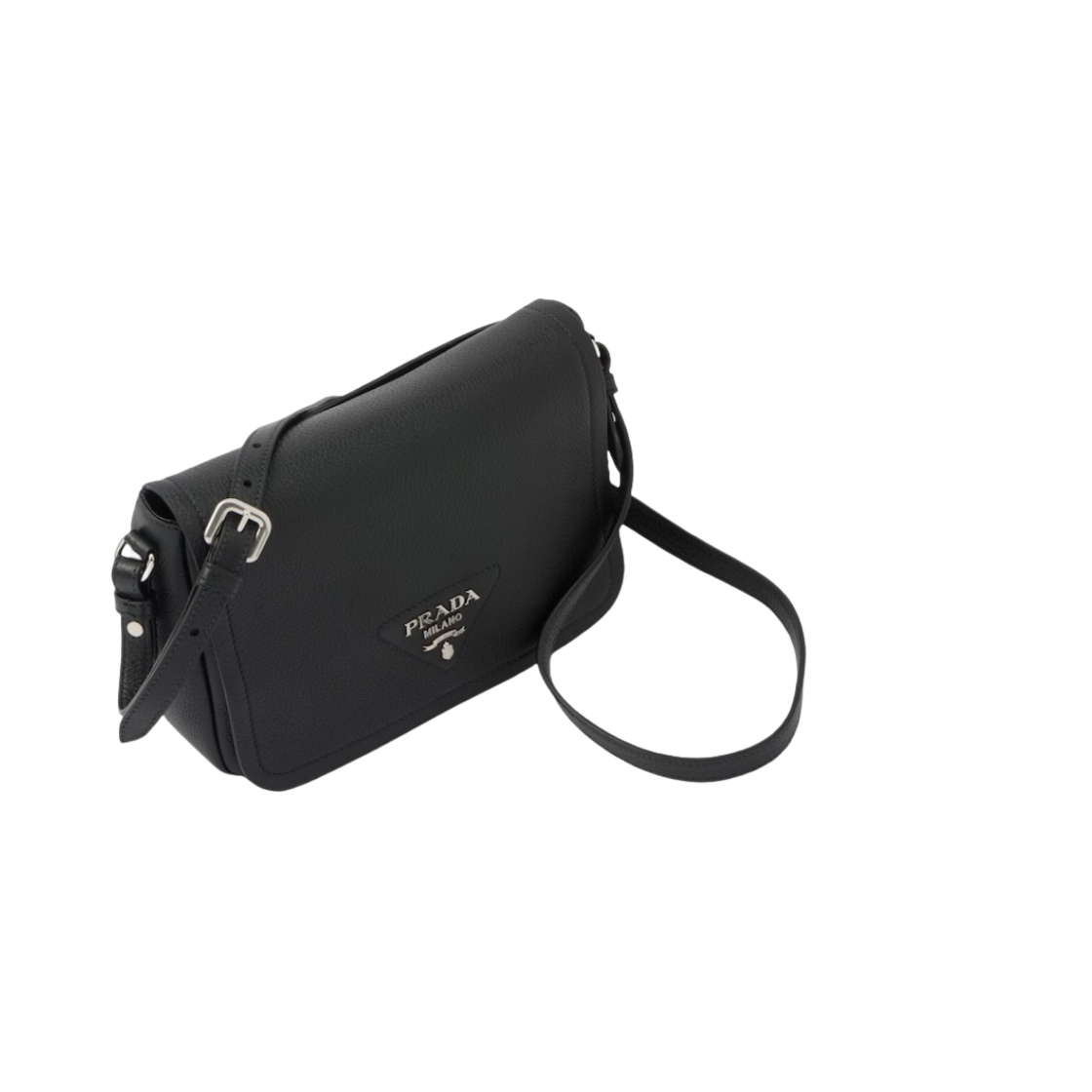 프라다 레더 숄더백 블랙(Prada Leather Shoulder Bag Black) - 2
