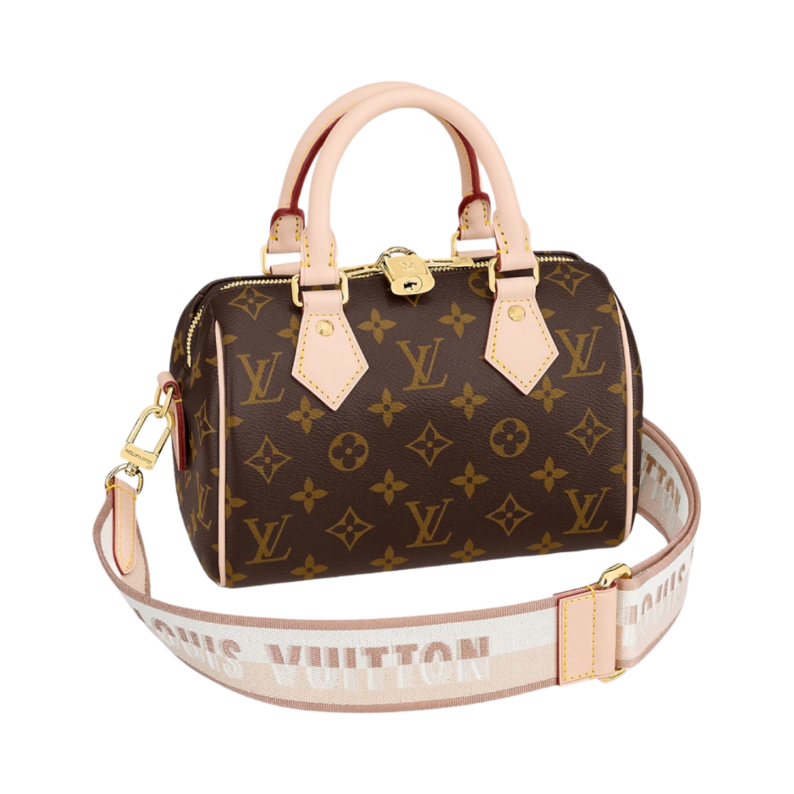 M46222 Louis Vuitton Speedy Bandouliere 20 Monogram Beige