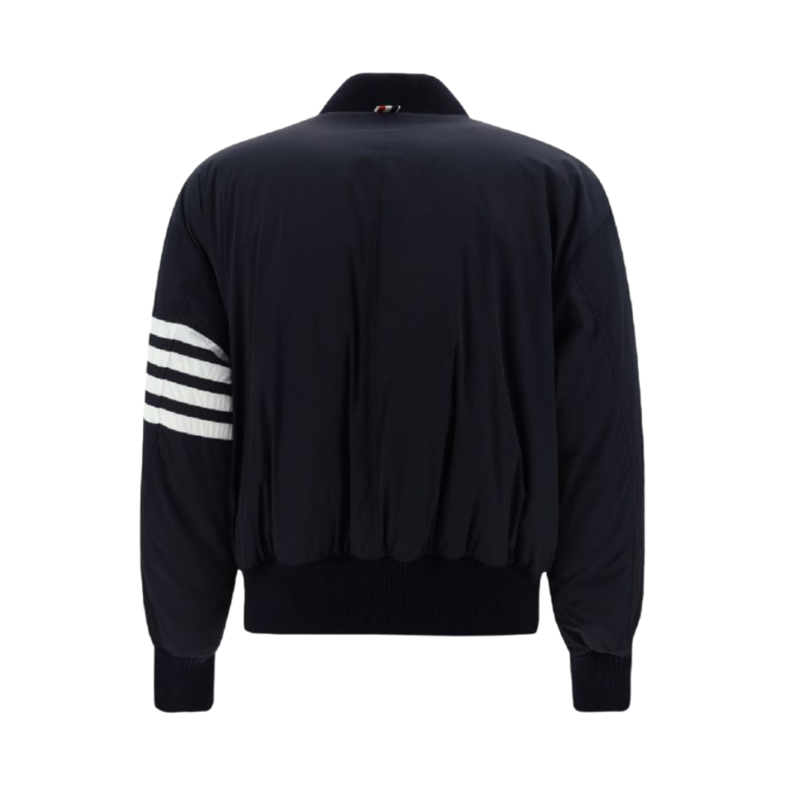 톰브라운 폴리 트윌 사선 오버사이즈 니트 다운 블루종 자켓 네이비(Thom Browne Poly Twill 4-Bar Oversized Knit Down Blouson Jacket Navy) - 2