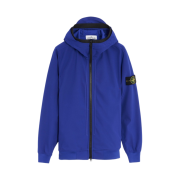 Stone Island 40427 Light Soft Shell Hooded Blouson Bluette - 22SS