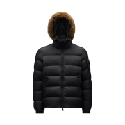 Moncler Marque Short Down Jacket Black - 20FW