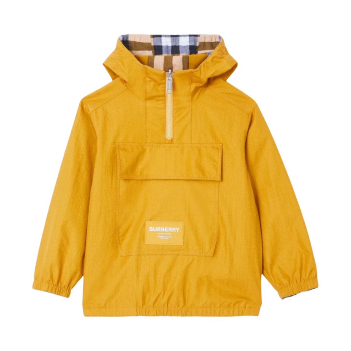 8047893 (Kids) Burberry Reversible Bonded Nylon and Check Cotton Jacket Warm Golden Brown