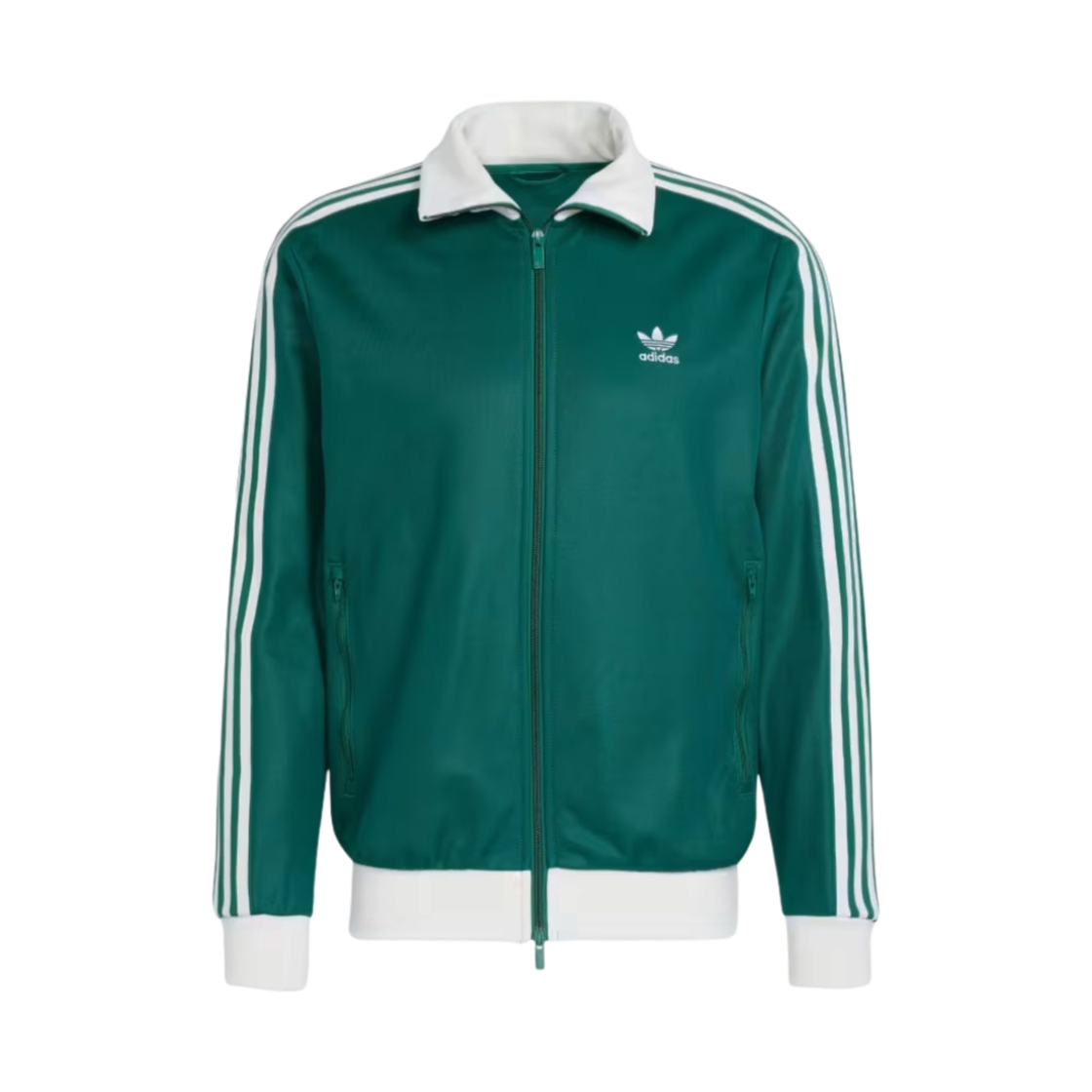 아디다스 아디컬러 클래식 베켄바우어 트랙 자켓 컬리지에이트 그린 - KR 사이즈(Adidas Adicolor Classics Beckenbauer Track Jacket Collegiate Green - KR Sizing)