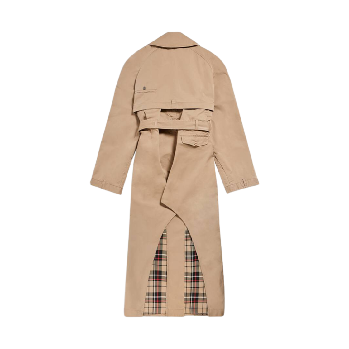 (W) 발렌시아가 맥시 디컨스트럭티드 트렌치 코트 다크 베이지((W) Balenciaga Maxi Deconstructed Trench Coat Dark Beige) - 2