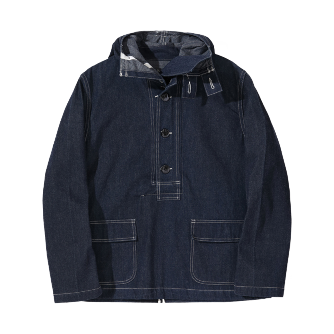 BR11703 Buzz Rickson's US Navy Denim Gas Protective Parka One Wash