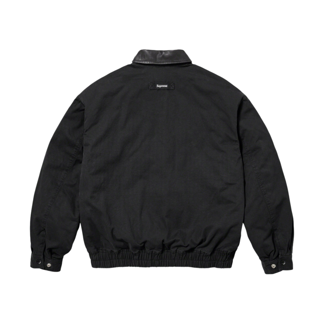 슈프림 레더 칼라 유틸리티 자켓 블랙 - 23FW(Supreme Leather Collar Utility Jacket Black - 23FW) - 2