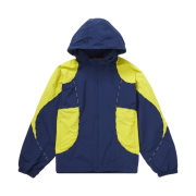 Supreme Logo Piping Hooded Track Jacket Navy - 23FW