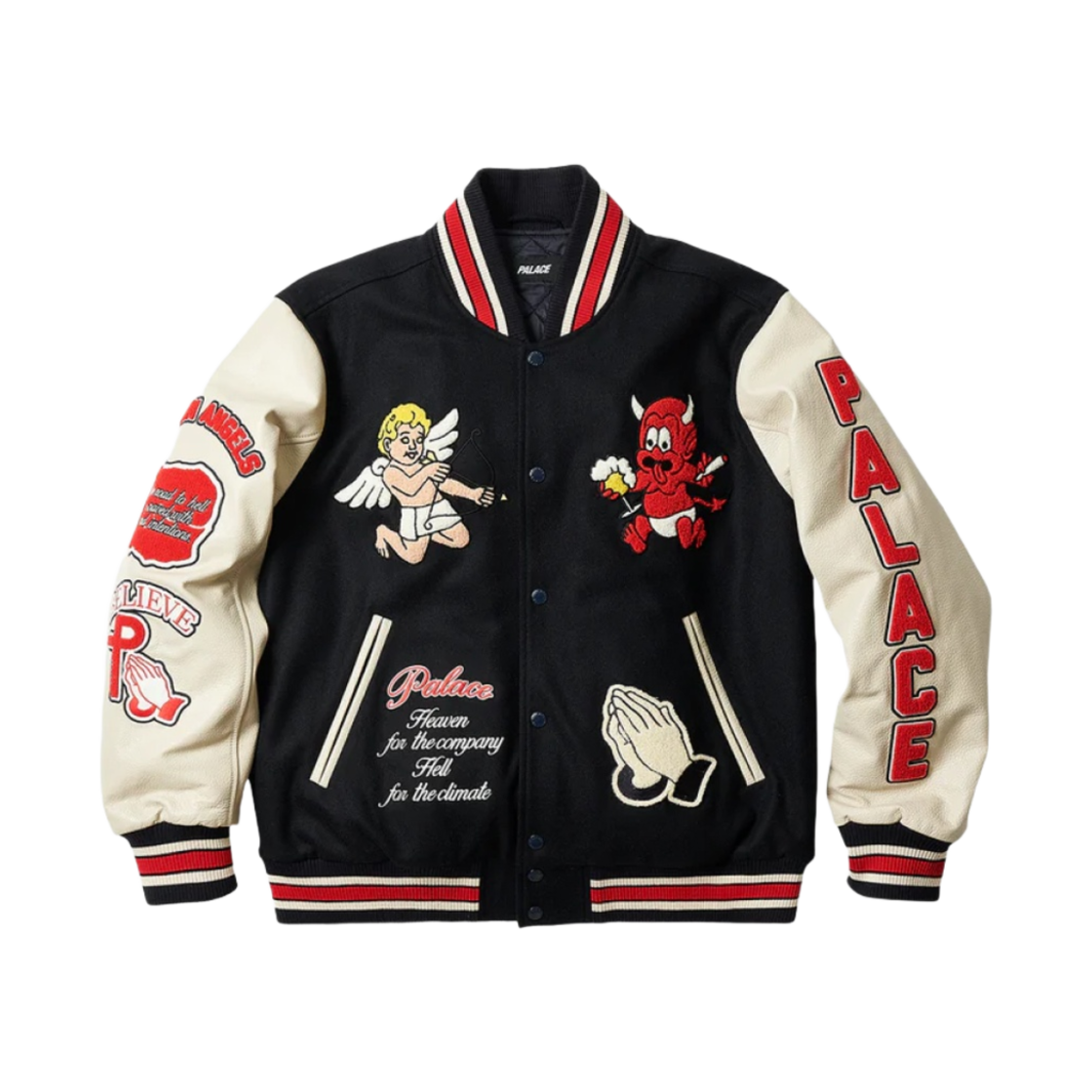 팔라스 폴른 엔젤 바시티 자켓 네이비 - 23SS(Palace Fallen Angels Varsity Jacket Navy - 23SS)