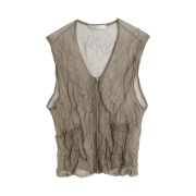 Our Legacy Crush Vest Ash Silk Steel
