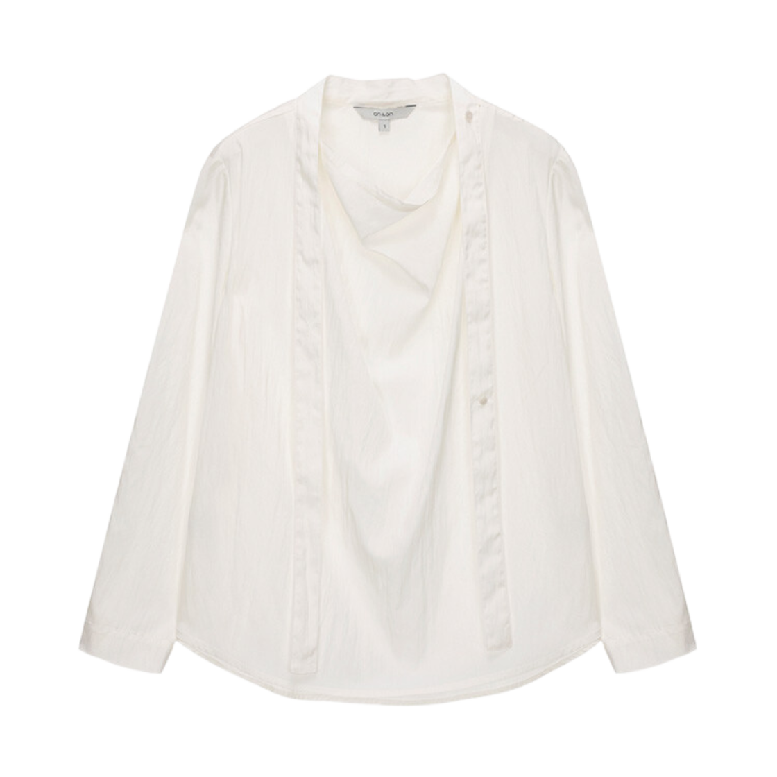 (W) 온앤온 카울 넥 블라우스 아이보리((W) On&On Cowl Neck Blouse Ivory)
