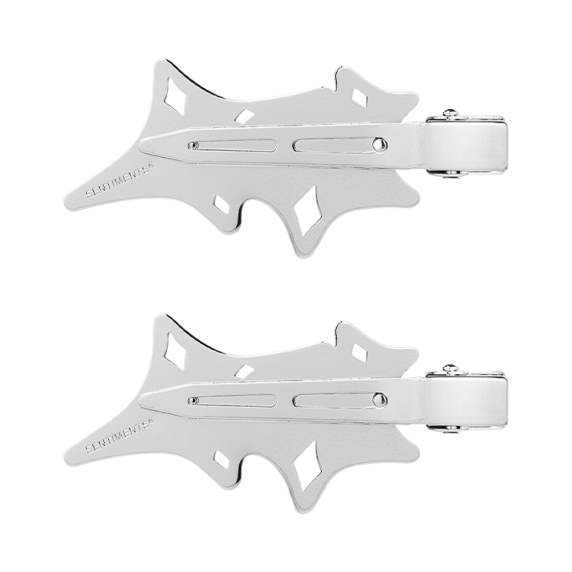 센티멍 넘버 542 서프보드 다이아몬드 헤어핀 실버