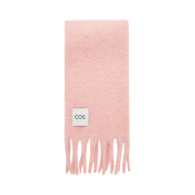 COS Fringe Brushed Mohair Muffler Apricot
