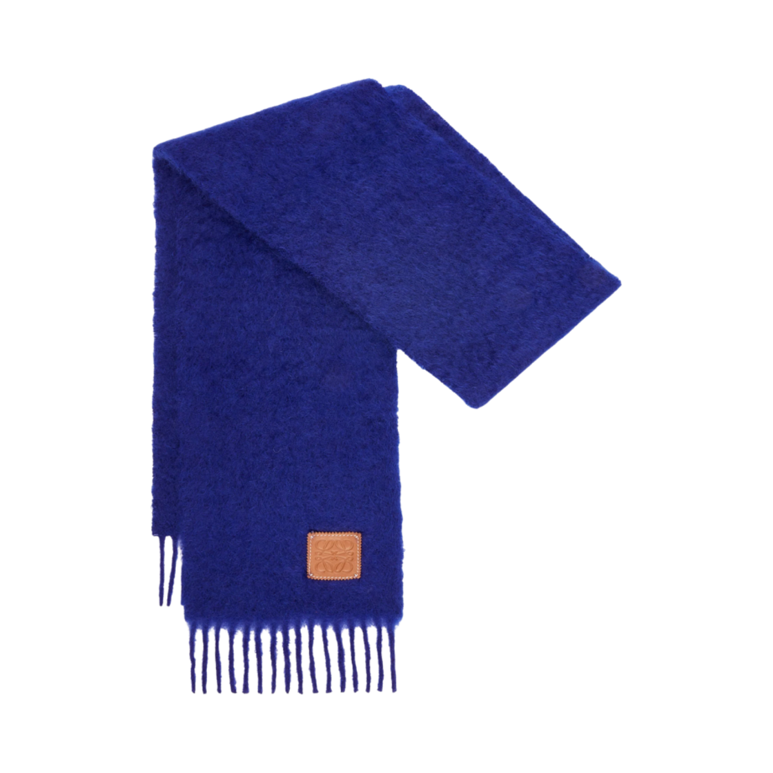 F655254X01-5440 Loewe Wool and Mohair Muffler Midnight Blue