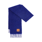 Loewe Wool and Mohair Muffler Midnight Blue
