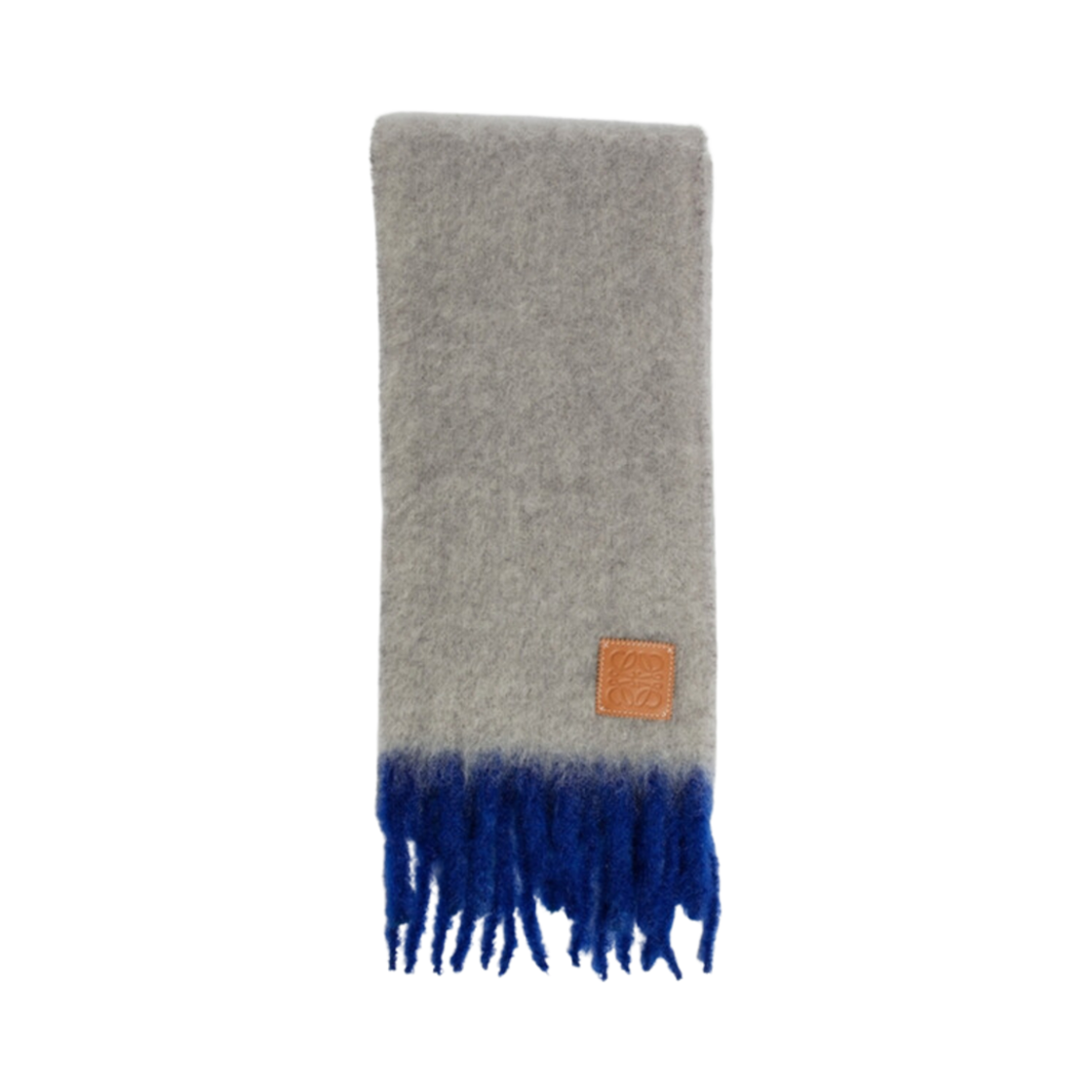 F811257XA2-1134 (W) Loewe Muffler in Mohair and Wool Grey Blue