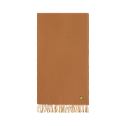 Maison Kitsune Bold Fox Head Patch Muffler Golden Brown Caramel
