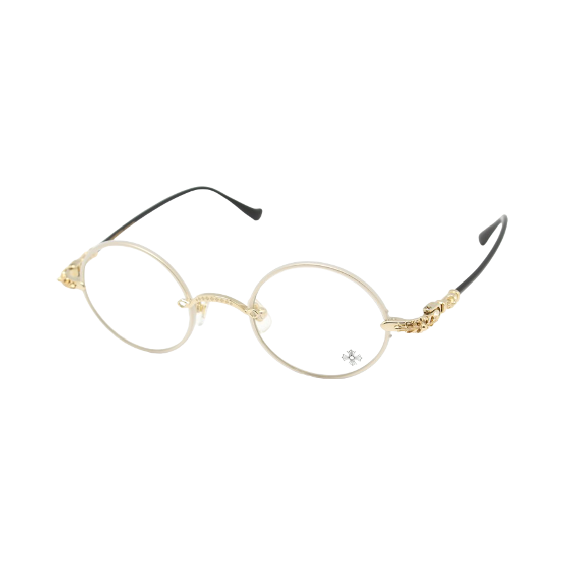 크롬하츠 울피 아시안핏 매트 크리스탈 골드 플레이트 블랙