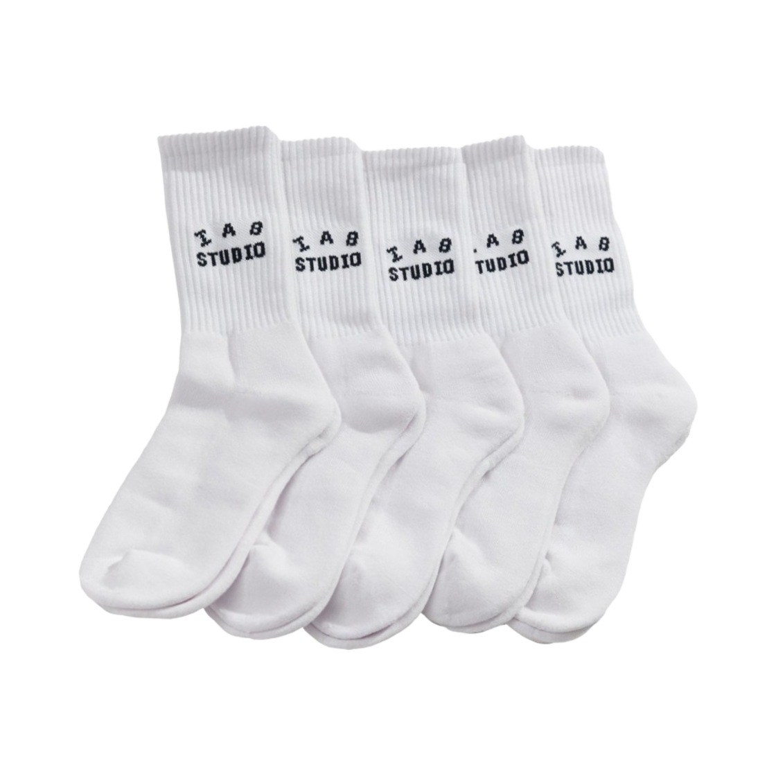 아이앱 스튜디오 삭스 화이트 (5개입)(IAB Studio Socks White (5 Pack))