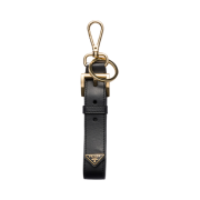 Prada Leather Key Ring Black